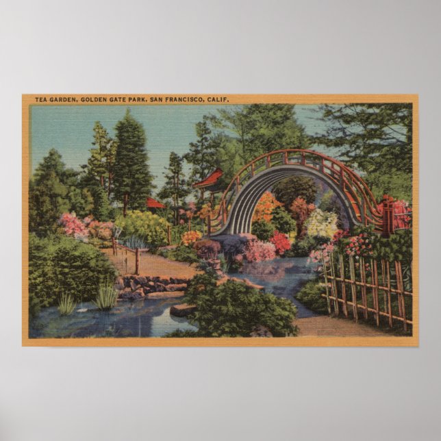 Golden Gate ParkTea Garden- San Francisco, CA Poster (Front)