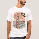  “Golden Gate Retro Tee - Vintage SF city by the..