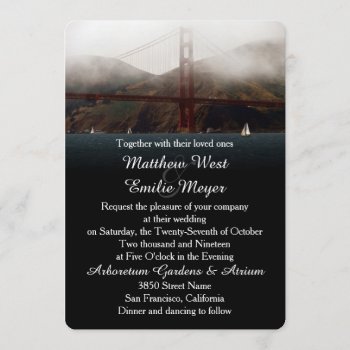 Golden Gate San Francisco Wedding Invitation by bridalwedding at Zazzle