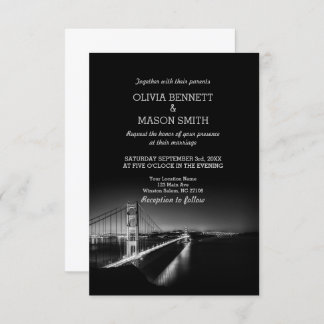 Golden Gate San Francisco Wedding Invitation
