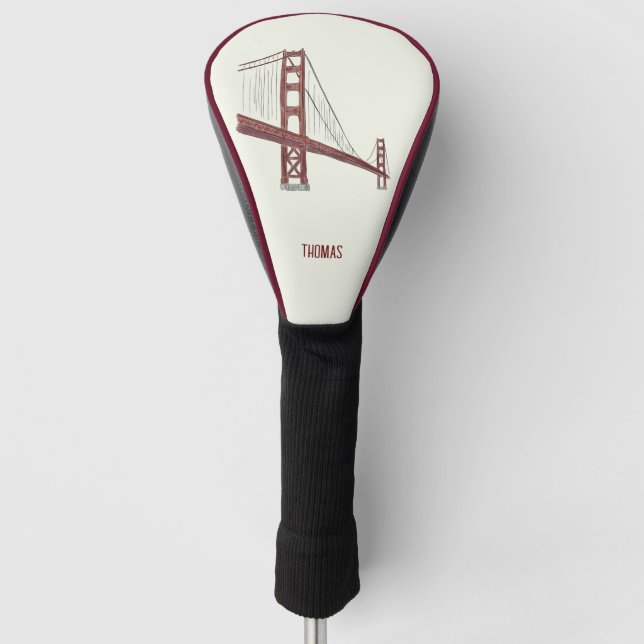 Golden Gate San Fransisco Golf Head   Cover (Front)