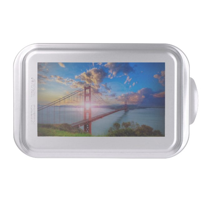 Golden Gate Sunrise Cake Pan (Front)