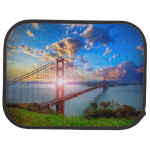 Golden Gate Sunrise Car Mat