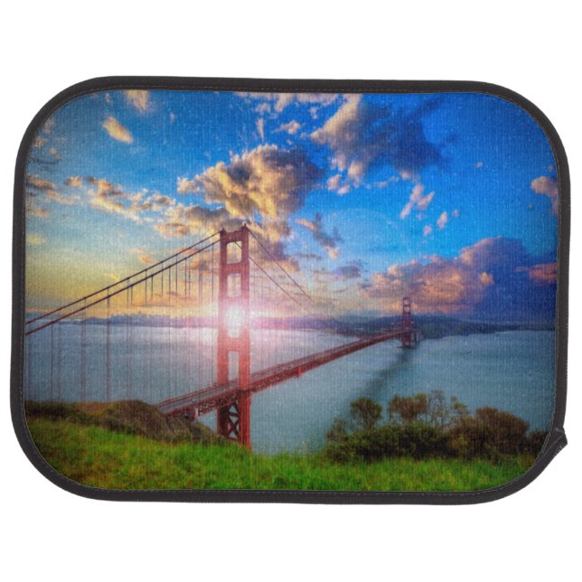 Golden Gate Sunrise Car Mat (Rear)