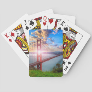 Golden Gate Sunrise Poker Cards