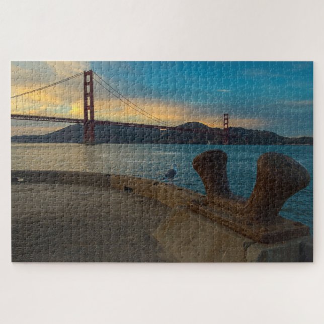 Golden Gate Sunset Jigsaw Puzzle (Horizontal)