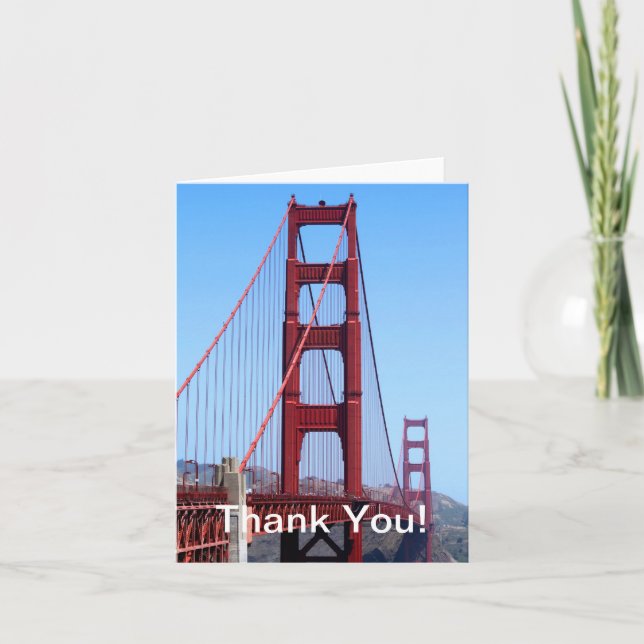 Golden Gate Thank You Card (Front)