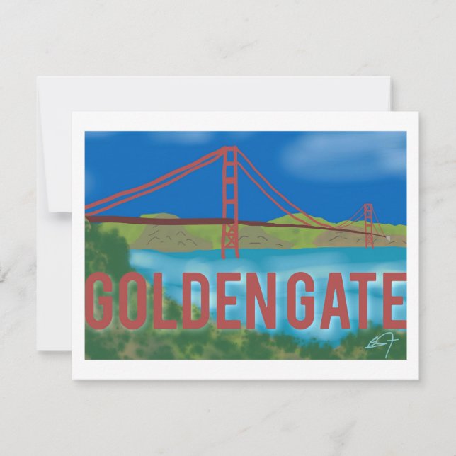 Golden Gate Thank You Card (Front)