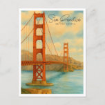 Golden Gate View | San Francisco Watercolor Holiday Postcard