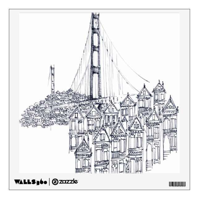 Golden Gate Wall Sticker (Front)