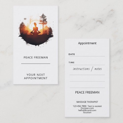 Golden Gateway | Sunset Meditation Business Card