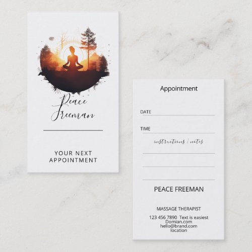 Golden Gateway | Sunset Meditation Business Card