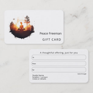 Golden Gateway   Sunset Meditation Business Card
