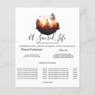 Golden Gateway Sunset Meditation Flyer