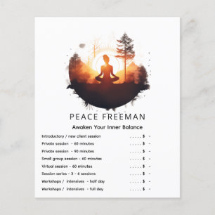 Golden Gateway Sunset Meditation Flyer