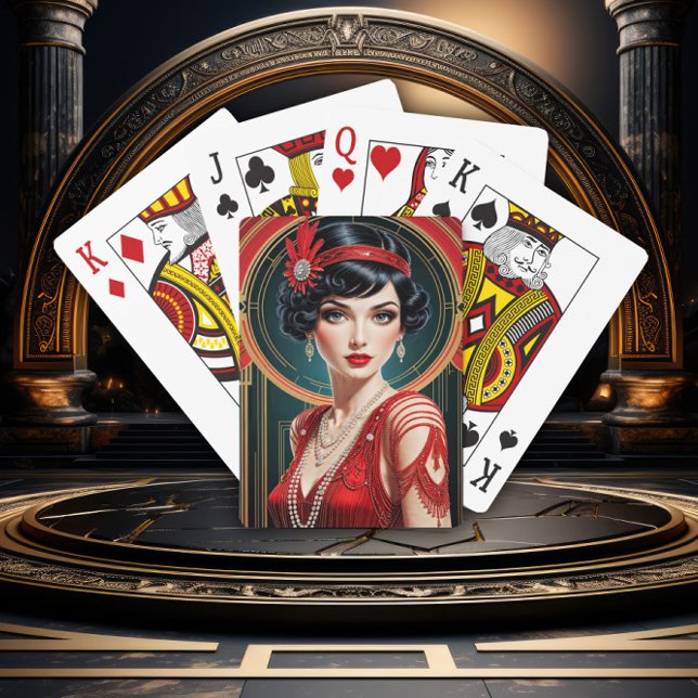 Golden Gatsby Glamour Poker Cards (Creator Uploaded)