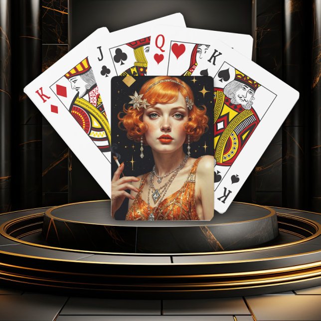 Golden Gatsby Glamour Poker Cards (Creator Uploaded)