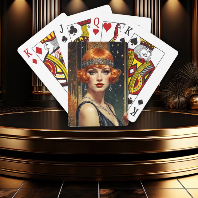 Golden Gatsby Glamour Poker Cards (Creator Uploaded)