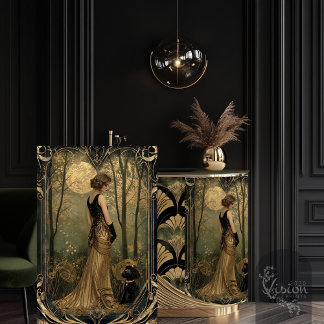 Golden Gatsby Hour Flapper Sunset Portrait Tissue Paper