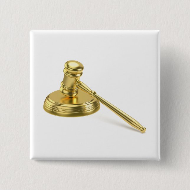 Golden gavel button (Front)