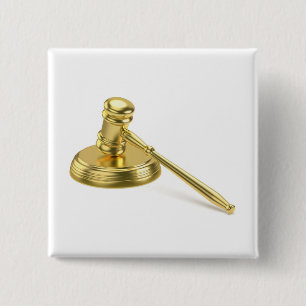 Golden gavel button