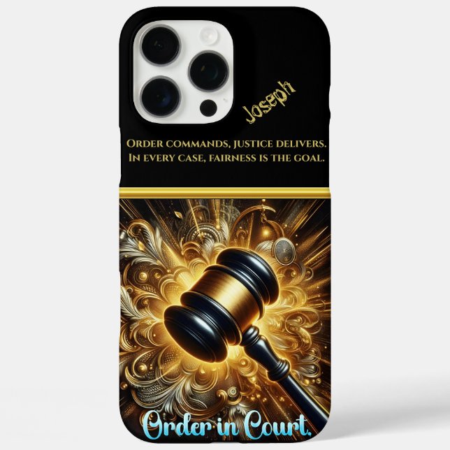 Golden Gavel: Justice and Authority Case-Mate iPhone Case (Back)