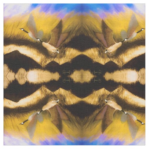 Golden Geese Fabric
