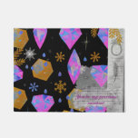 Golden Gem Door Mat – Modern Artistic Entryway Dec