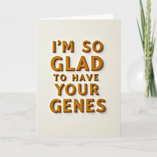 Golden Genes Message Card (Front)