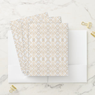 Golden Geo Pocket Folder