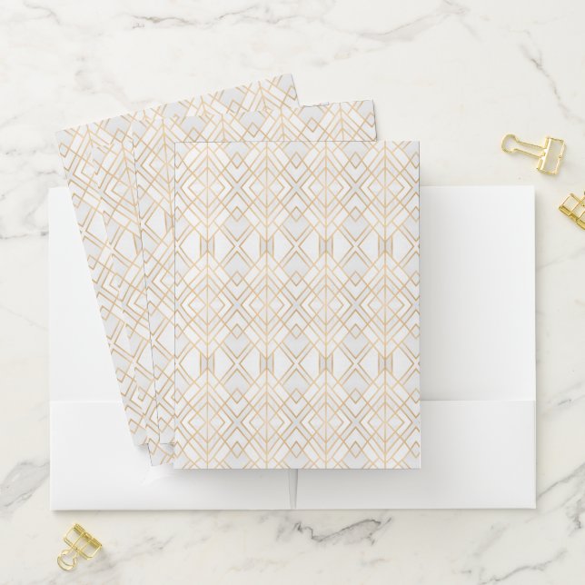Golden Geo Pocket Folder (In Situ)