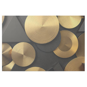 Golden Geometric Luxury Abstract Gallery Wrap