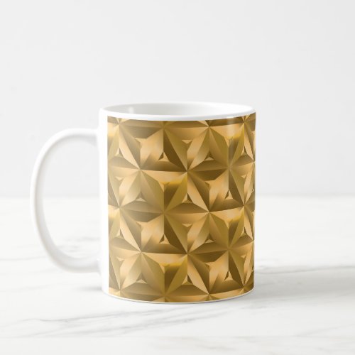 Golden Geometry Vintage Seamless Elegance Coffee Mug