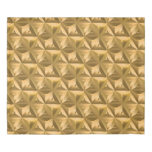 Golden Geometry Vintage Seamless Elegance Duvet Cover