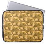 Golden Geometry: Vintage Seamless Elegance Laptop Sleeve