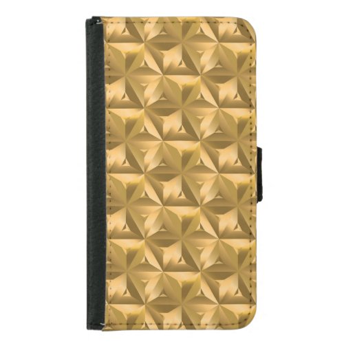 Golden Geometry Vintage Seamless Elegance Samsung Galaxy S5 Wallet Case