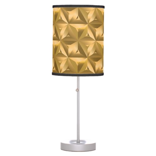 Golden Geometry Vintage Seamless Elegance Table Lamp