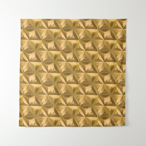 Golden Geometry Vintage Seamless Elegance Tapestry
