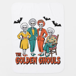 Golden Ghouls Girls' Halloween Baby Blanket