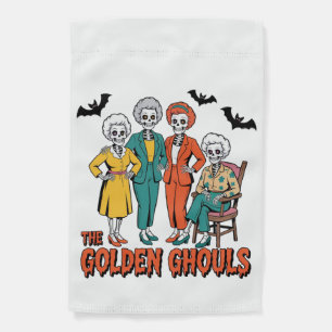 Golden Ghouls Girls' Halloween Garden Flag