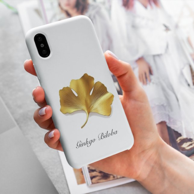 Golden Ginkgo Leaf - Symbol of Longevity & Health Case-Mate iPhone Case (Creator Uploaded)