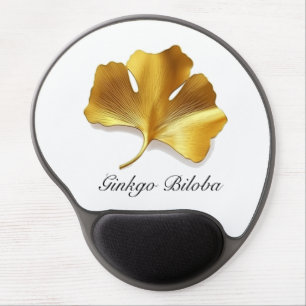 Golden Ginkgo Leaf - Symbol of Longevity & Health Gel Mouse Pad