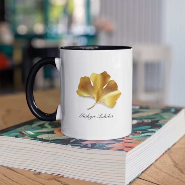 Golden Ginkgo Leaf - Symbol of Longevity & Health Mug (Creator Uploaded)