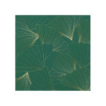Golden Ginkgo Leaves Art Deco