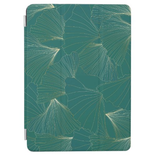 Golden Ginkgo Leaves Art Deco iPad Air Cover