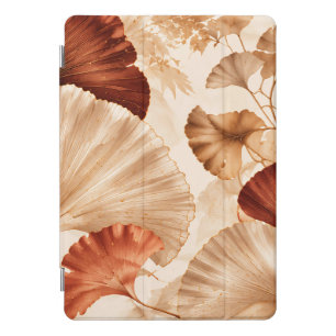 Golden Ginkgo Leaves Elegant Botanical Design iPad Pro Cover