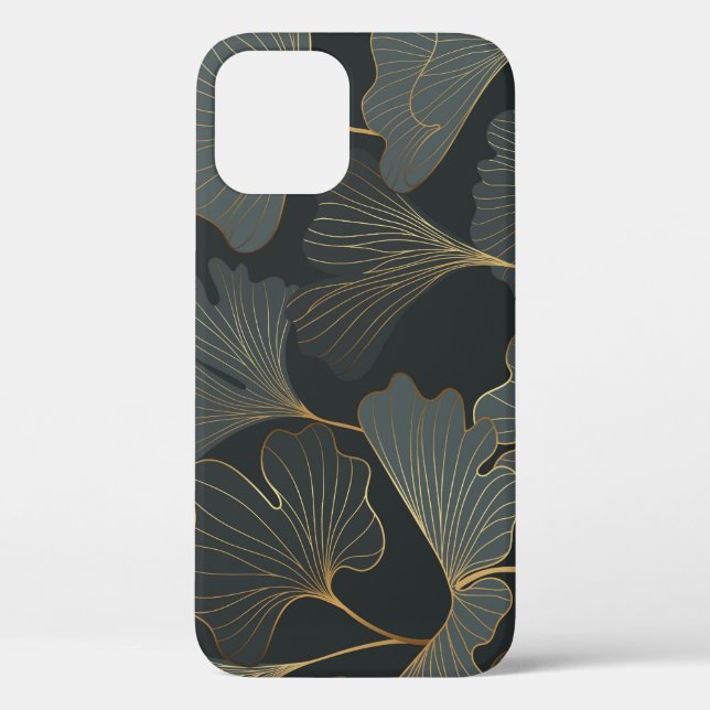 Golden Ginkgo: Luxurious Floral Deco. Case-Mate iPhone Case (Back)