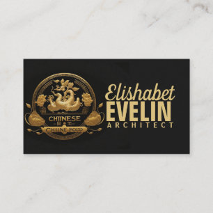 Golden Ginseng Fusion: Chinese Food Business Card