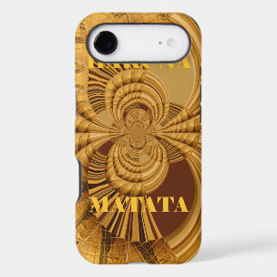 Golden Giraffe Art Print iPhone 17 Air Case
