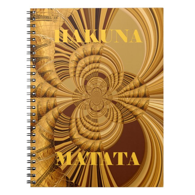 Golden Giraffe Art Print Notebook (Front)